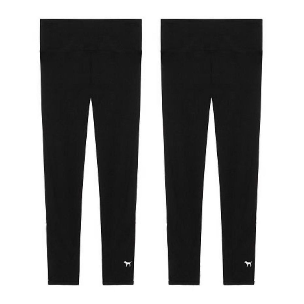 VS PINK Set of 2 Crop Ankle Length Leggings